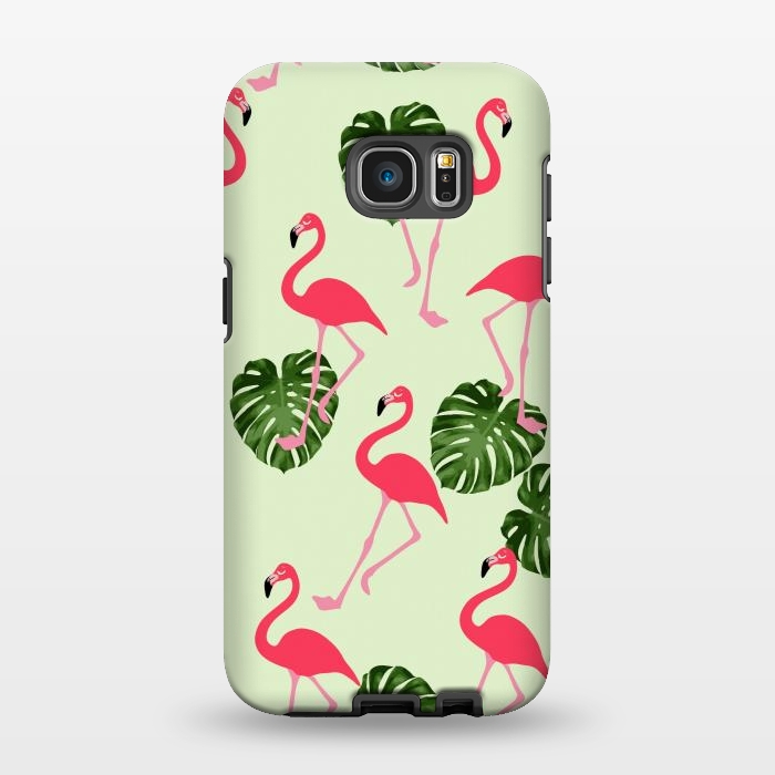 Galaxy S7 EDGE StrongFit Flamingos  by Winston