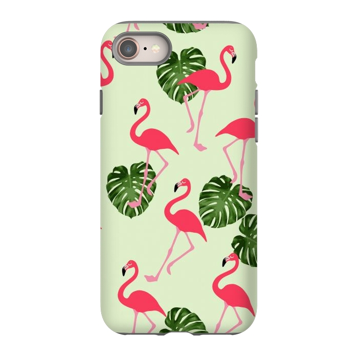 iPhone 8 StrongFit Flamingos  by Winston