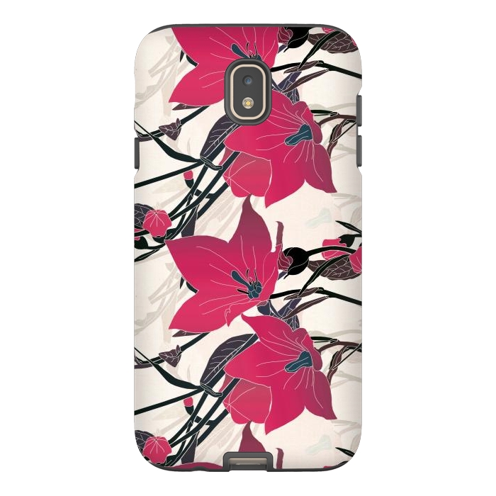 Galaxy J7 StrongFit Red flowers 2 by Winston