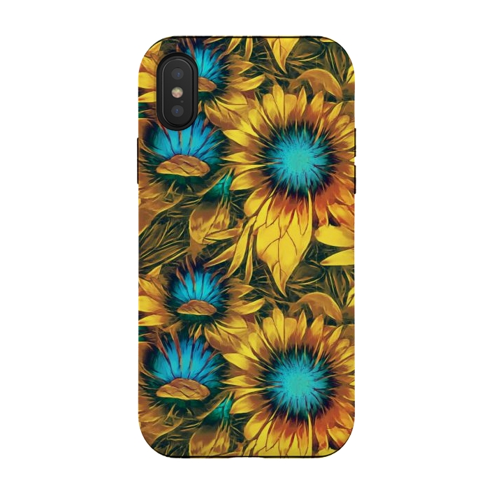 iPhone Xs / X StrongFit Sunflowers  by Winston