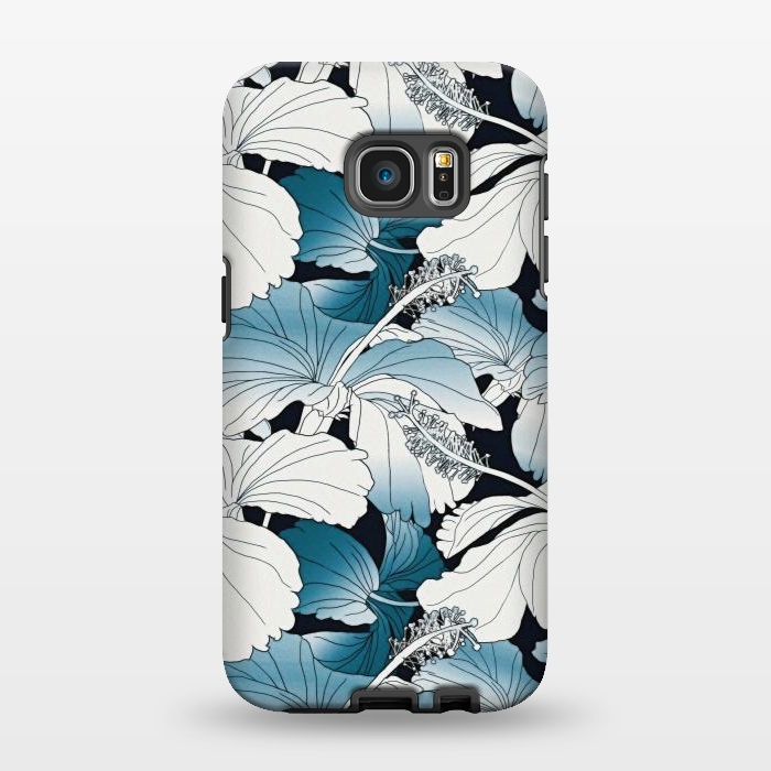 Galaxy S7 EDGE StrongFit White hibiscus  by Winston