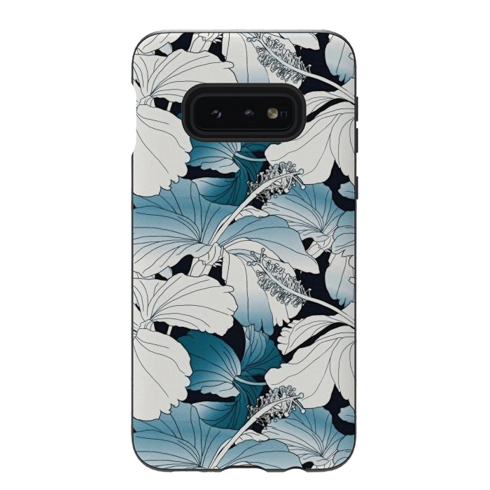 Galaxy S10e StrongFit White hibiscus  by Winston