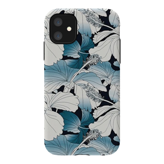 iPhone 11 StrongFit White hibiscus  by Winston