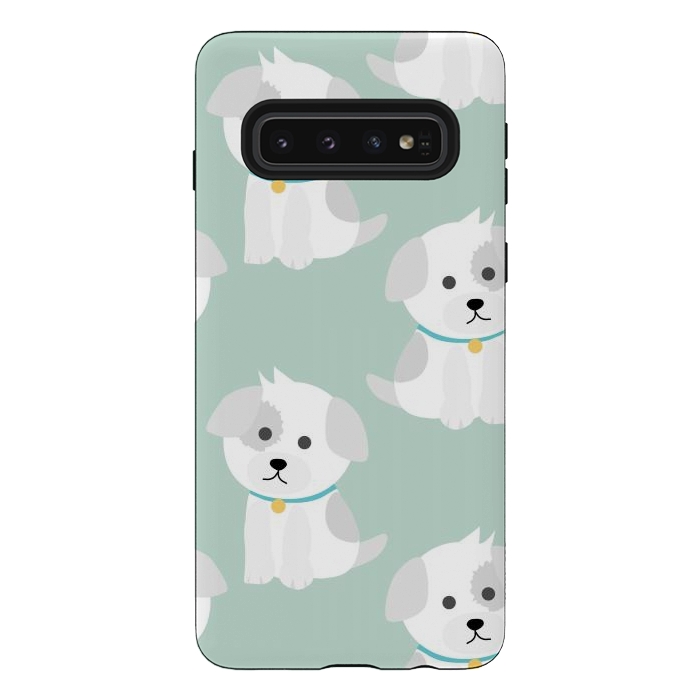 Galaxy S10 StrongFit Cute puppies  by Winston