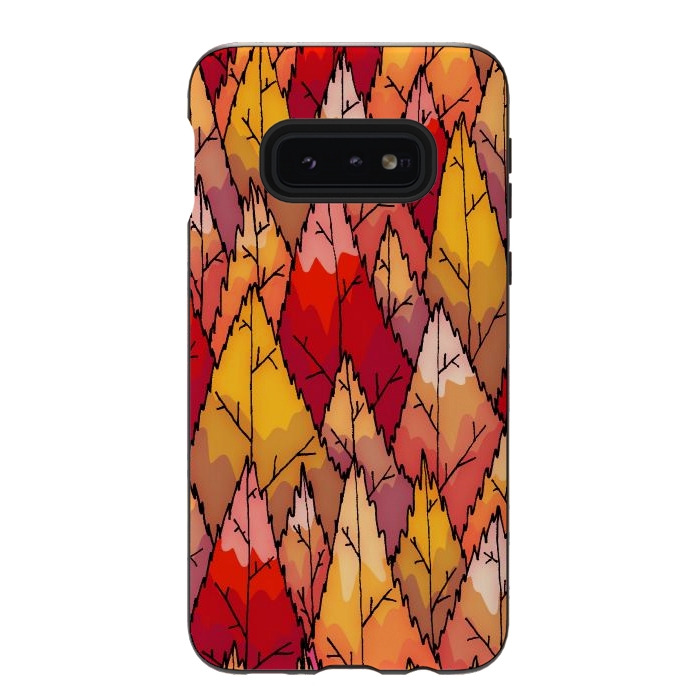 Galaxy S10e StrongFit The autumnal woodland  by Steve Wade (Swade)