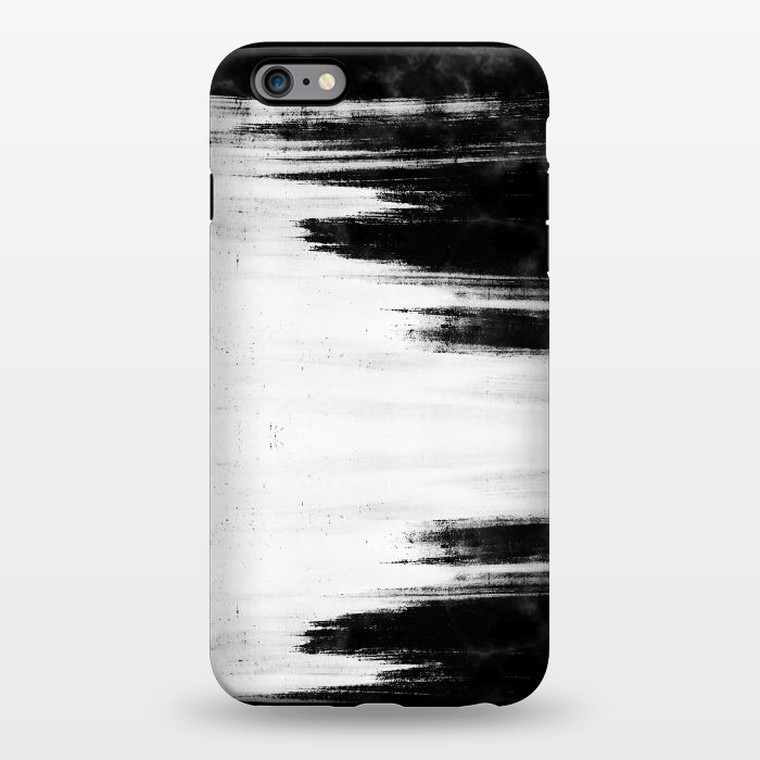 iPhone 6/6s plus StrongFit Black and white brushed marble by Oana 