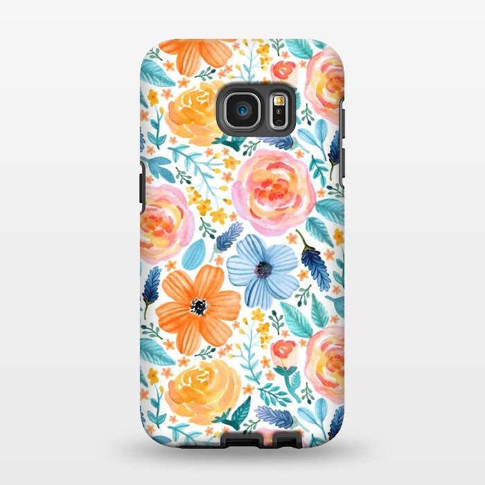 Galaxy S7 EDGE StrongFit Bold Blooms by Tangerine-Tane
