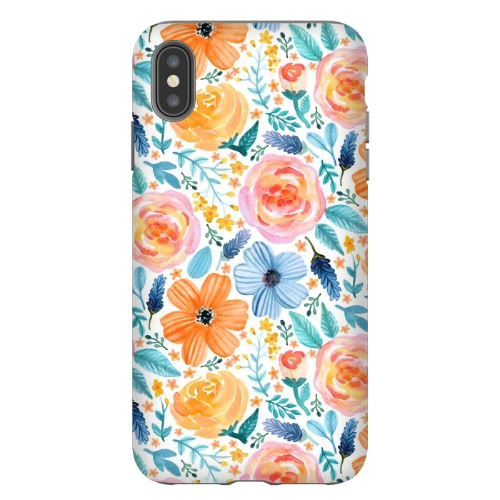 iPhone Xs Max StrongFit Bold Blooms by Tangerine-Tane
