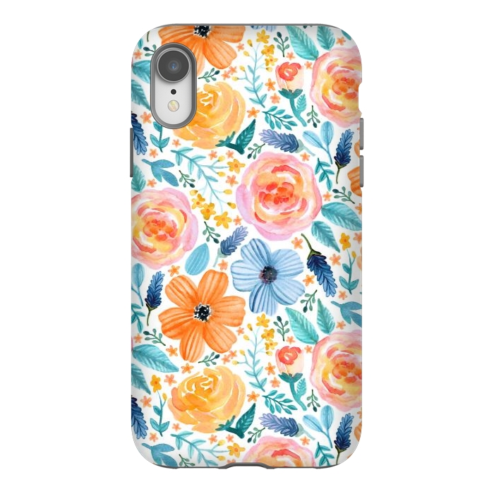 iPhone Xr StrongFit Bold Blooms by Tangerine-Tane