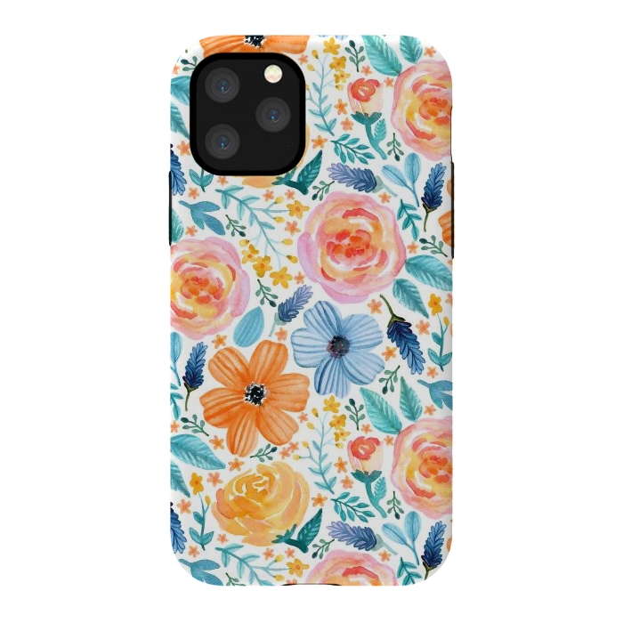 iPhone 11 Pro StrongFit Bold Blooms by Tangerine-Tane