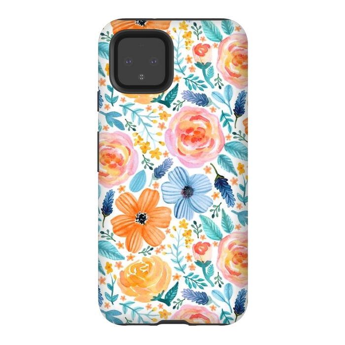 Pixel 4 StrongFit Bold Blooms by Tangerine-Tane
