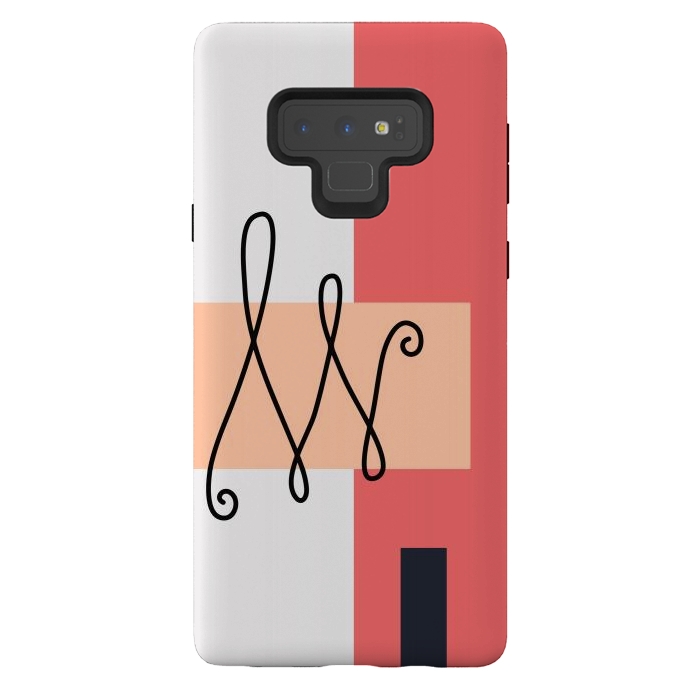 Galaxy Note 9 StrongFit Geometrical Minimal Art 10 by Creativeaxle