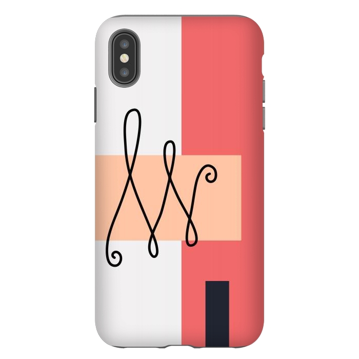 iPhone Xs Max StrongFit Geometrical Minimal Art 10 by Creativeaxle