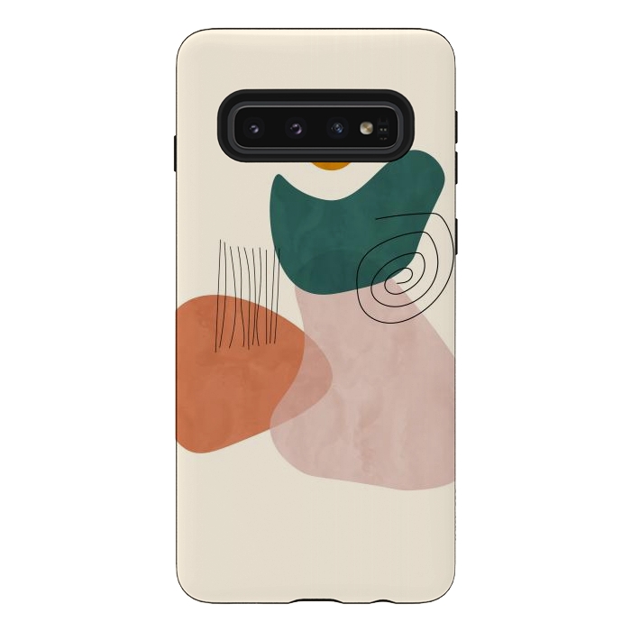 Galaxy S10 StrongFit Frontline Minimal Art by Creativeaxle