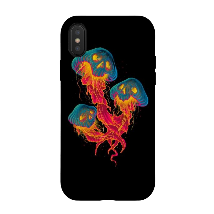 iPhone Xs / X StrongFit Jellyskull by Afif Quilimo