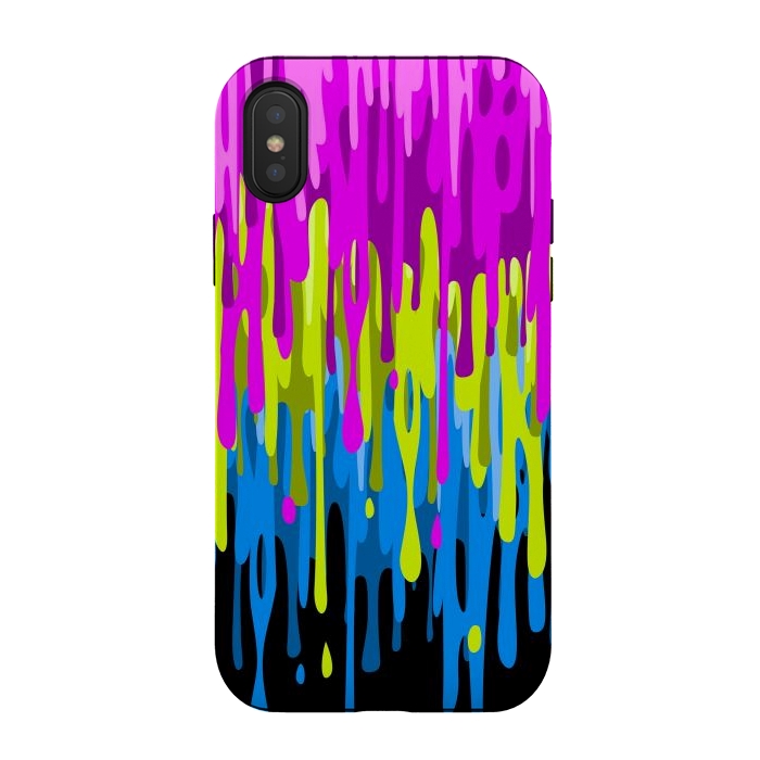 iPhone Xs / X StrongFit Colorful liquid by Alberto