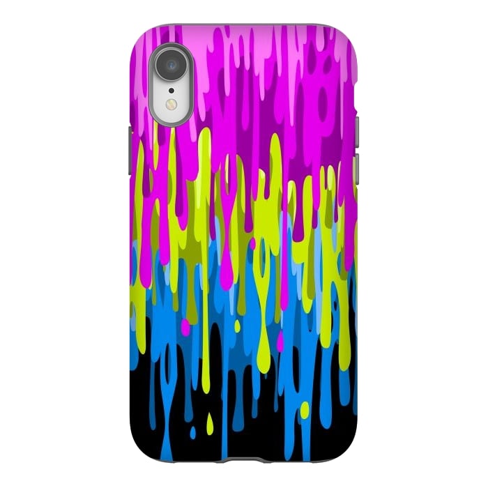iPhone Xr StrongFit Colorful liquid by Alberto