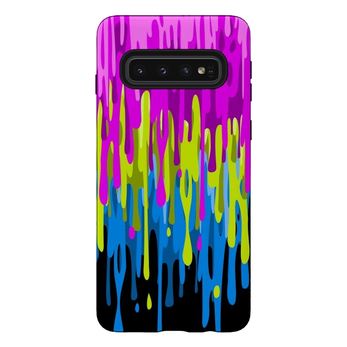 Galaxy S10 StrongFit Colorful liquid by Alberto