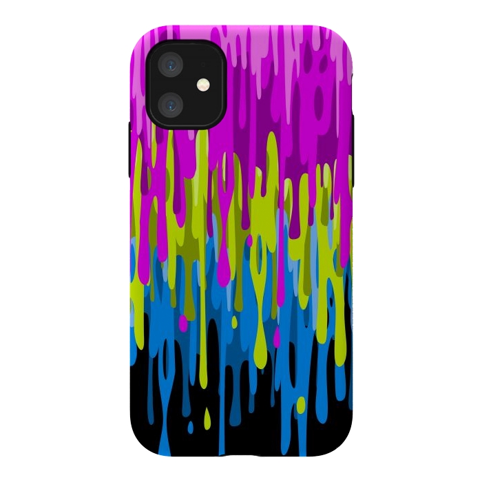iPhone 11 StrongFit Colorful liquid by Alberto