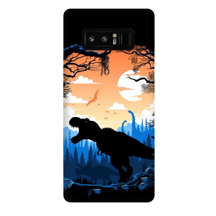 Galaxy Note 8 StrongFit Prehistoric sunset Rex by Alberto