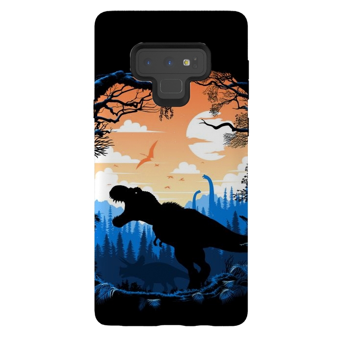 Galaxy Note 9 StrongFit Prehistoric sunset Rex by Alberto