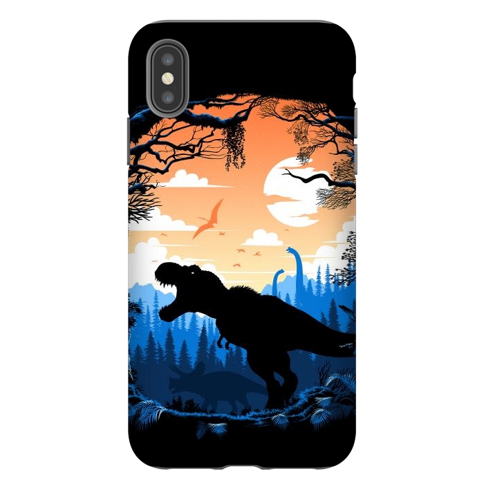iPhone Xs Max StrongFit Prehistoric sunset Rex by Alberto