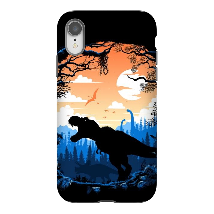 iPhone Xr StrongFit Prehistoric sunset Rex by Alberto