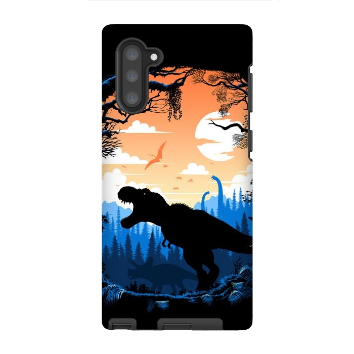 Galaxy Note 10 StrongFit Prehistoric sunset Rex by Alberto