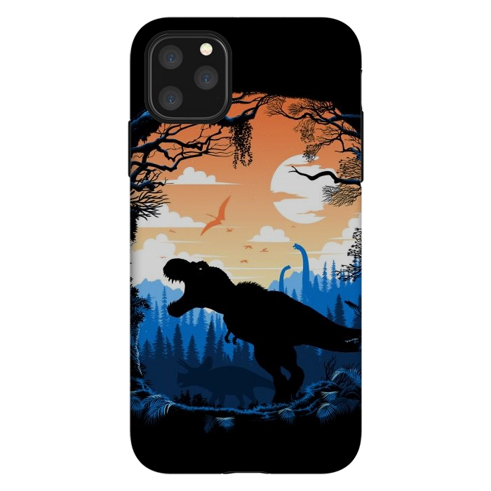 iPhone 11 Pro Max StrongFit Prehistoric sunset Rex by Alberto