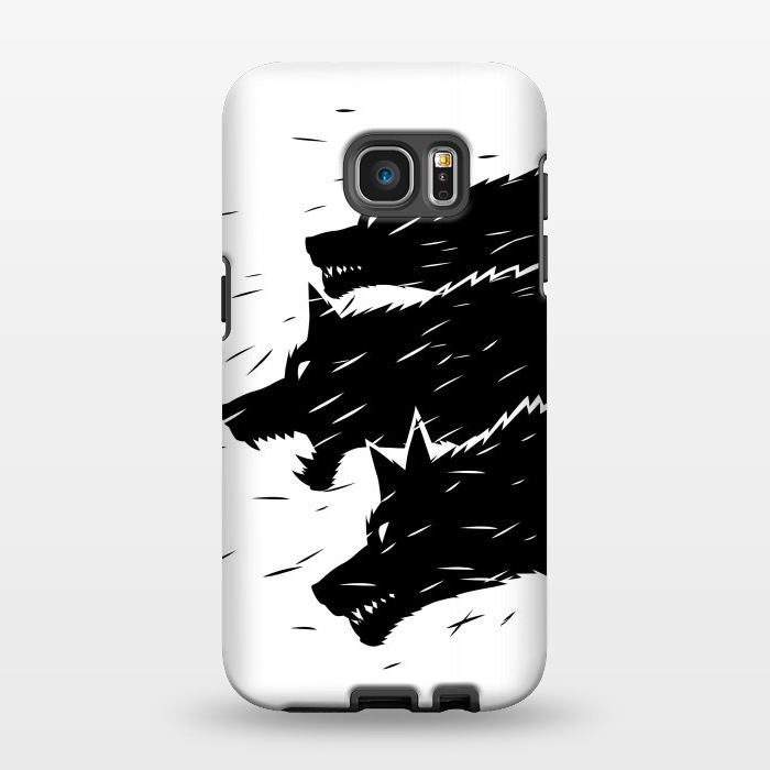 Galaxy S7 EDGE StrongFit Three Wolves by Alberto