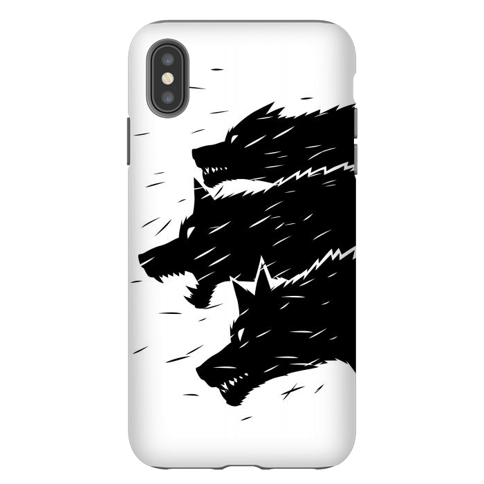 iPhone Xs Max StrongFit Three Wolves by Alberto