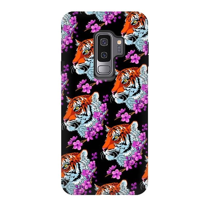 Galaxy S9 plus StrongFit Tiger Cherry Tree by Alberto