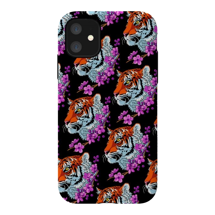 iPhone 11 StrongFit Tiger Cherry Tree by Alberto