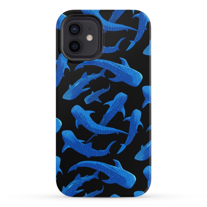 iPhone 12 mini StrongFit Shark Whales by Alberto