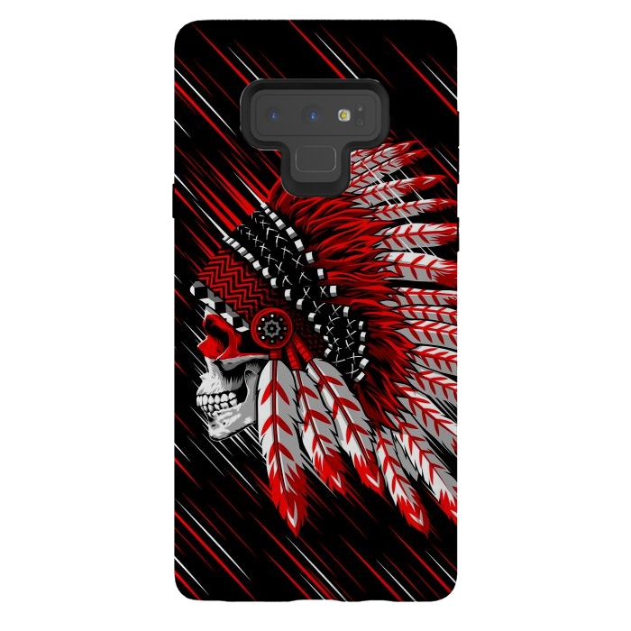 Galaxy Note 9 StrongFit Indian Skull by Alberto