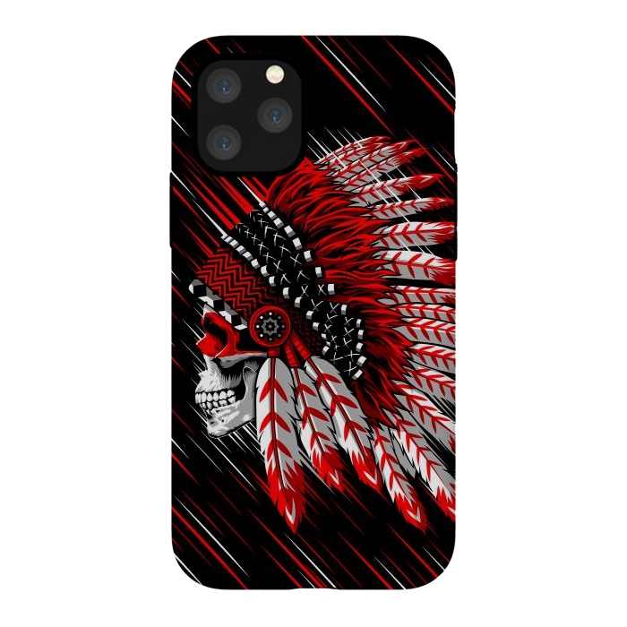 iPhone 11 Pro StrongFit Indian Skull by Alberto