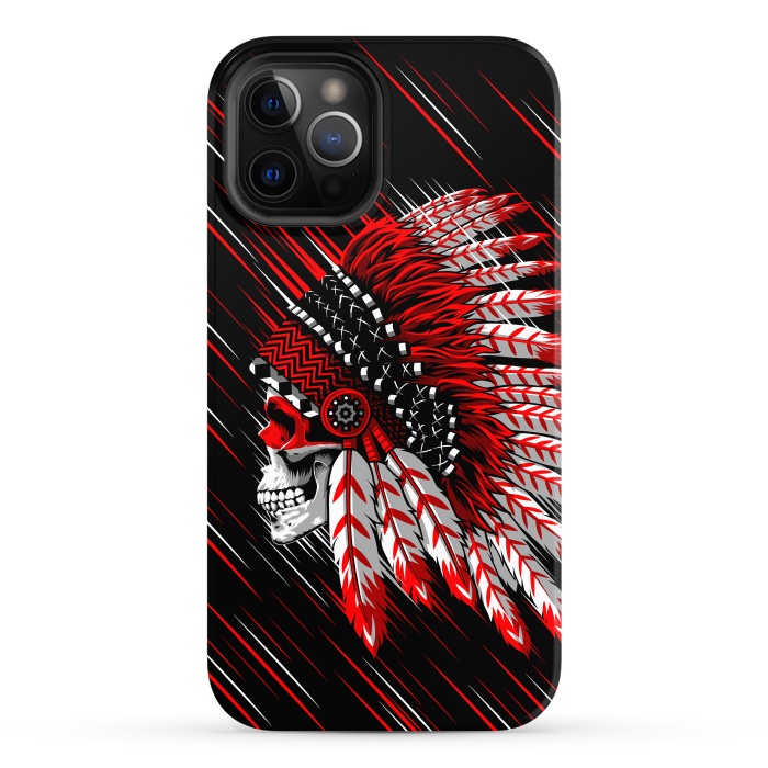 iPhone 12 Pro Max StrongFit Indian Skull by Alberto