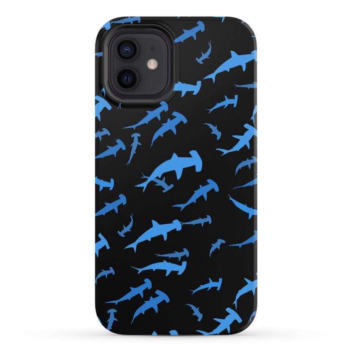 iPhone 12 mini StrongFit hammerhead sharks by Alberto