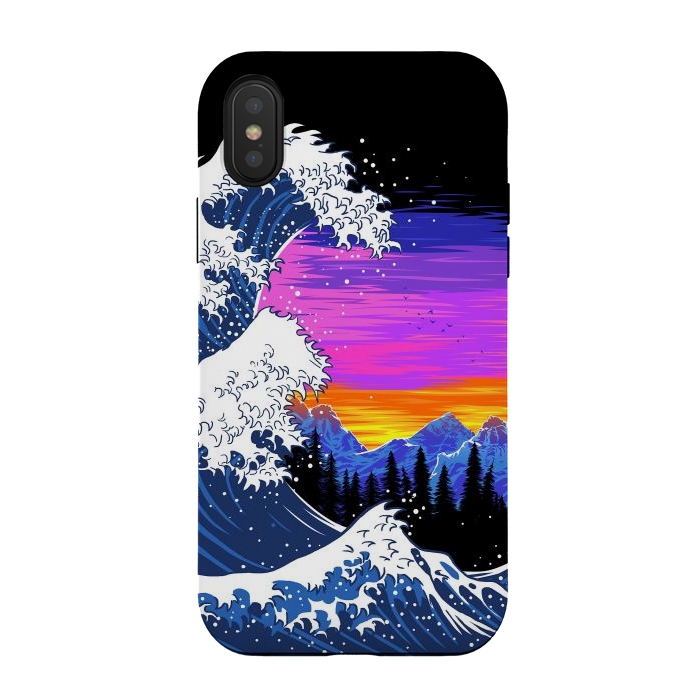 iPhone Xs / X StrongFit The wave at dawn by Alberto