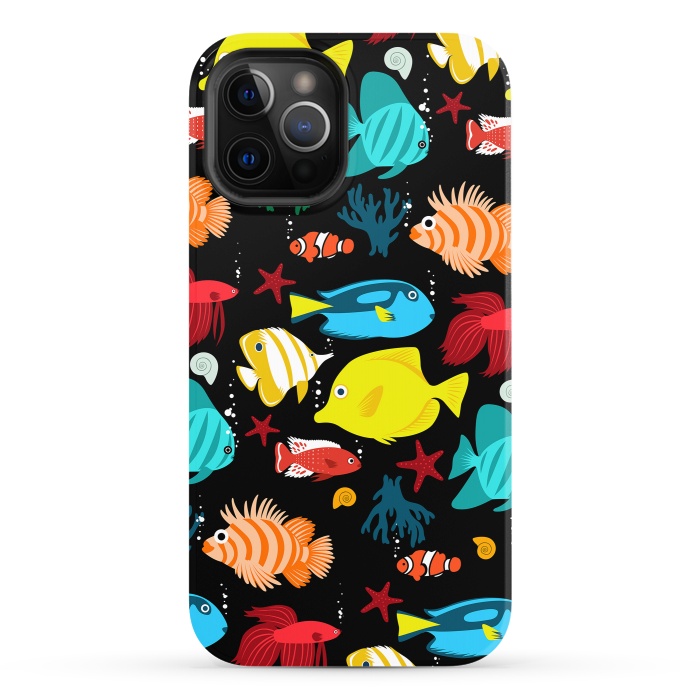 iPhone 12 Pro StrongFit Tropical aquarium by Alberto