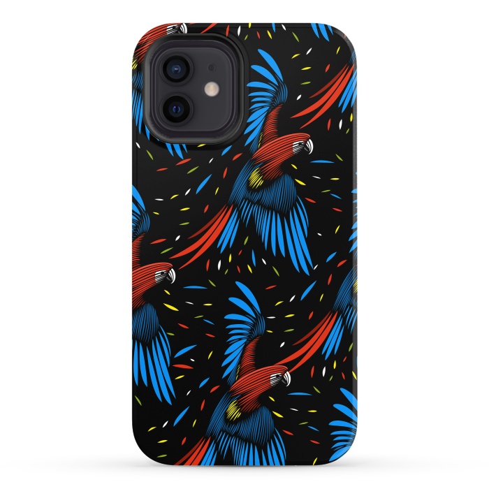 iPhone 12 StrongFit Tribal Macaw by Alberto