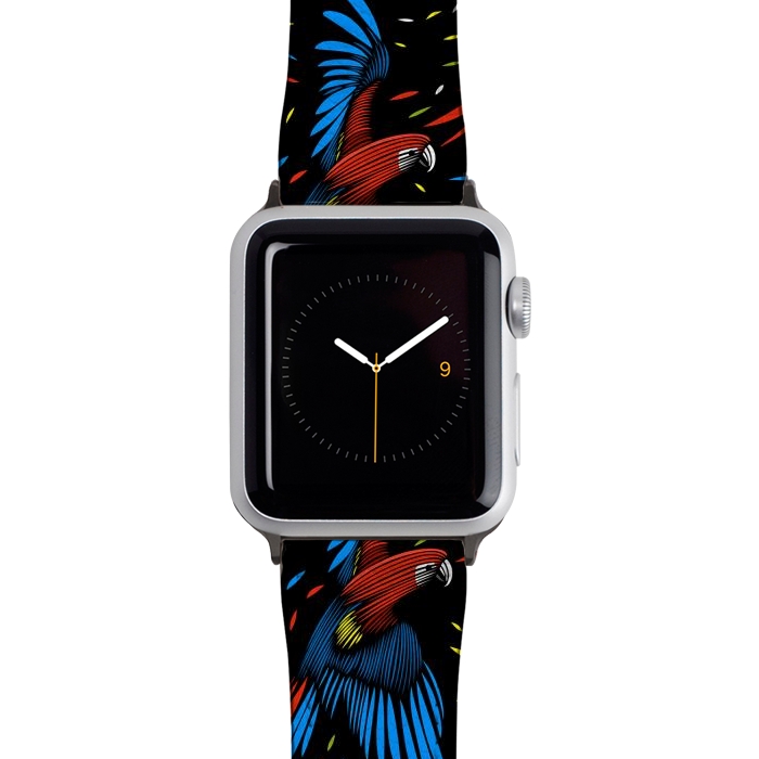 Watch 38mm / 40mm Strap PU leather Tribal Macaw by Alberto