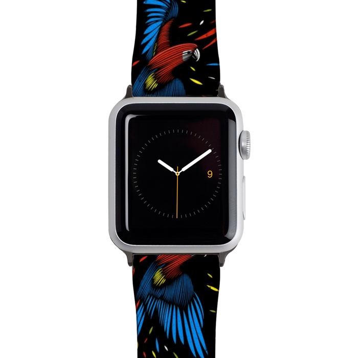 Watch 42mm / 44mm Strap PU leather Tribal Macaw by Alberto