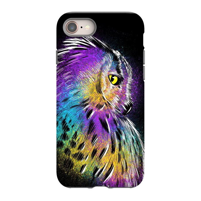 iPhone SE StrongFit Sketch Owl Colorful by Alberto