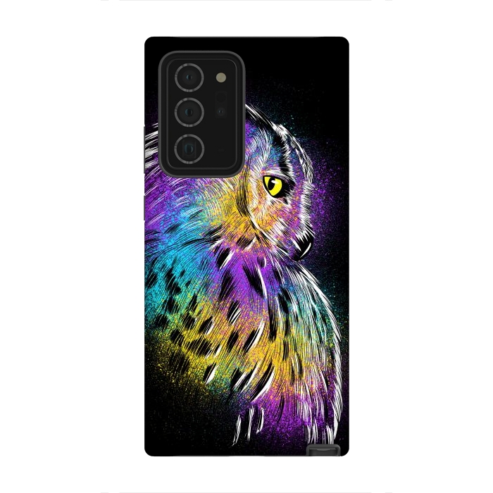 Galaxy Note 20 Ultra StrongFit Sketch Owl Colorful by Alberto