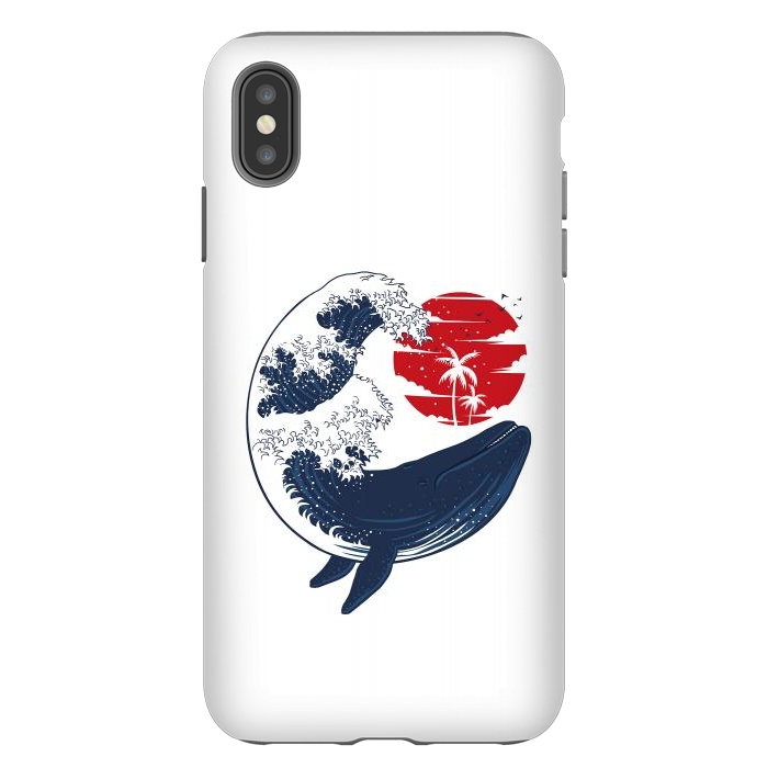 iPhone Xs Max StrongFit wave whale by Alberto