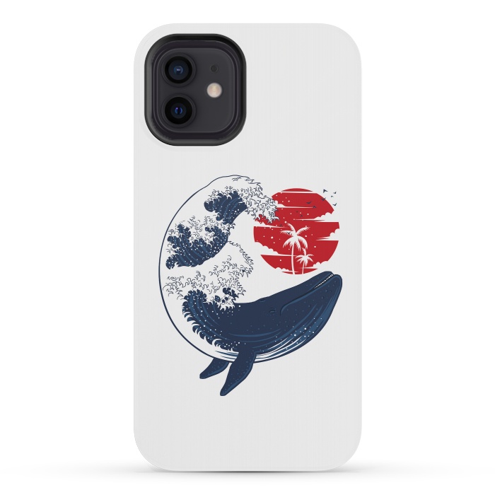 iPhone 12 mini StrongFit wave whale by Alberto