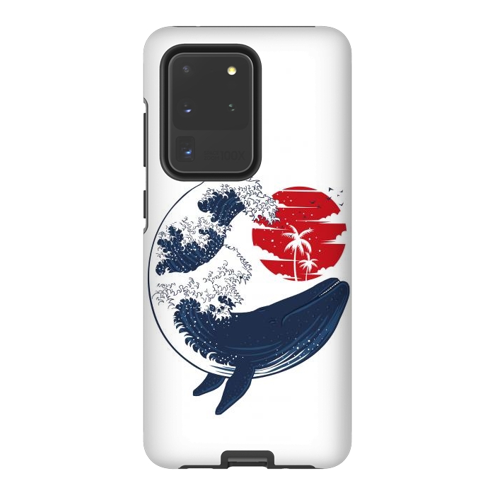 Galaxy S20 Ultra StrongFit wave whale by Alberto