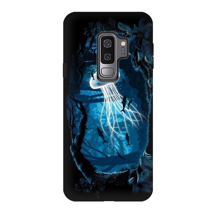 Galaxy S9 plus StrongFit Jelly Fish Forest by Alberto