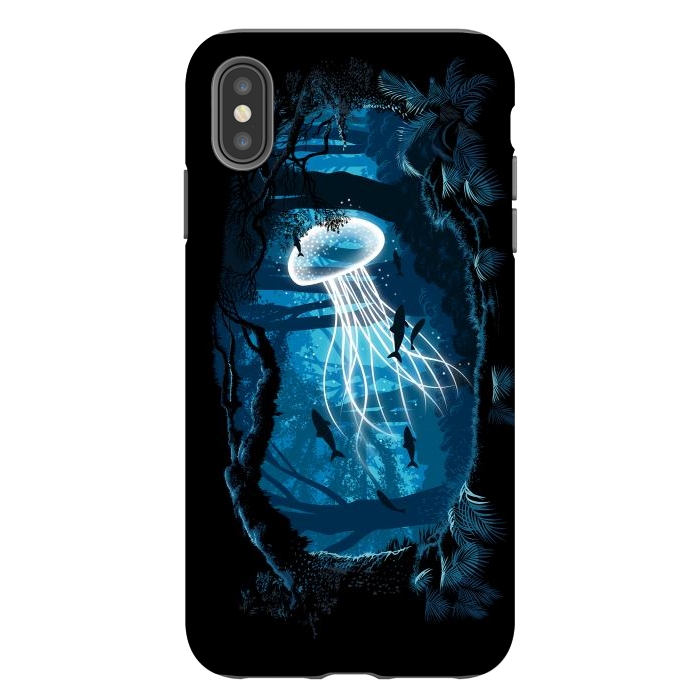 iPhone Xs Max StrongFit Jelly Fish Forest by Alberto